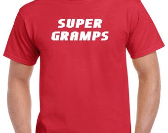 Super Gramps Shirt- Gift for Grandpa- Fathers Day Gift