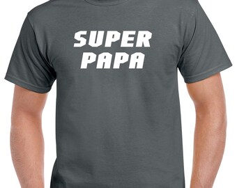 Super Papa Shirt- Gift for Grandpa- Fathers Day Gift