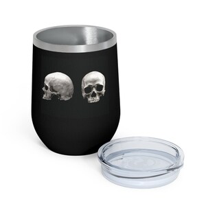 Halloween 12oz Insulated Wine Tumbler - &quot;Skull&quot;