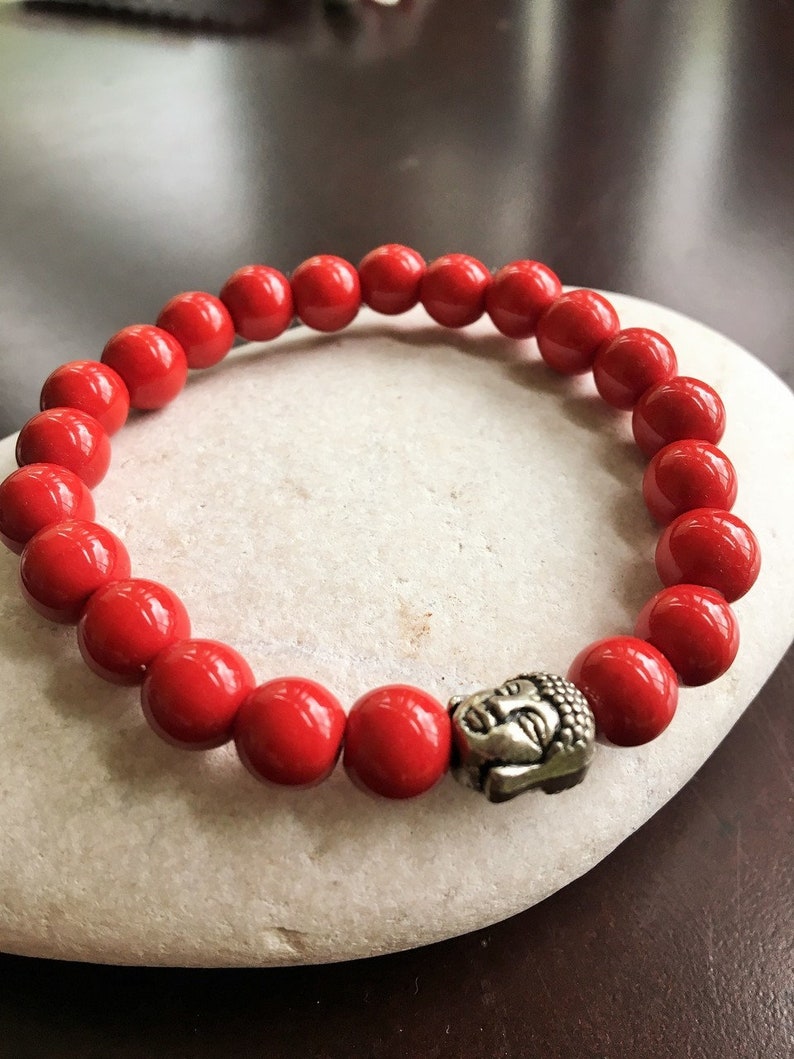 Feng Shui Buddha Protection Bracelet With Coral Beads Etsy Feng Shui Buddha Protection Bracelet With Coral Beads Etsy