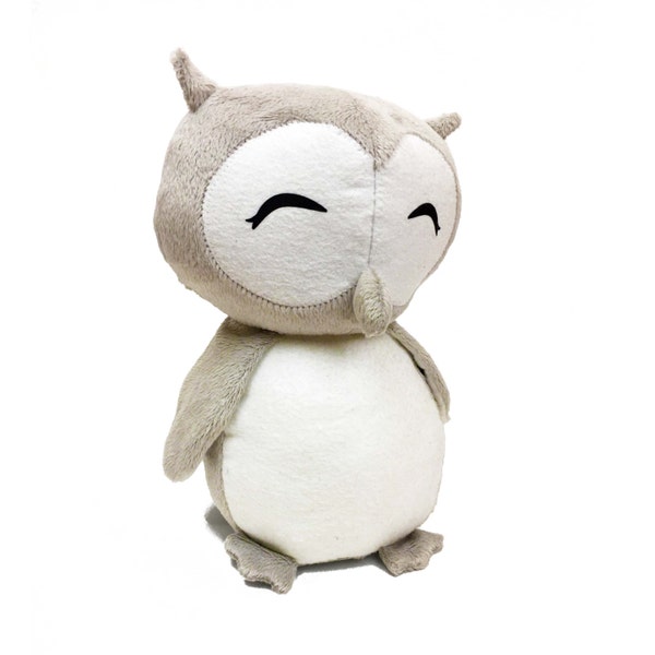 Owl Toy Sewing Pattern | Stuffed Animal Pattern | Barn Owl PDF instant download | Woodland Forest Baby Owl | Owlet | How to sew an Owl