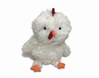 Chicken sewing pattern - rooster - farm animal - pdf instant download - baby gift diy - hen - gamecock -