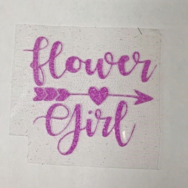 Flower Girl Iron On Etsy