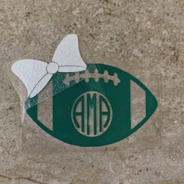 Monogram Football Etsy