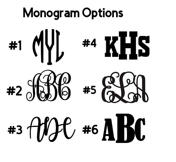 Monogram Iron on Decal - Glitter Iron on Decal - Glitter Monogram ...