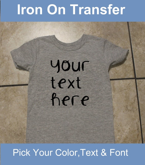 How to Iron on Letters on a T-Shirt 