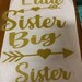 Big Sister OR Little Sister Iron on Decal Big Sister Little Mister Iron ...