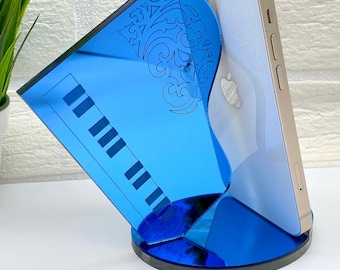Custom Acrylic Piano Cell Phone Stand Christmas Gift for Music Lovers Teens Her Friends