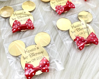 Mickey Mouse Ears Party Favors, Disney Party Favors, Baby Shower Favors, Custom Party Favors, Custom Ornament, Minnie Mouse Party Favors