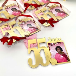 55th birthday party favor, 25th, 35th, 45th, 55th, 65th, 75th, 85th, 95th, Adult Birthday party favors, Thank you gift, Birthday Guest Gift