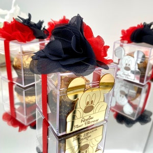 Mickey Mouse Favor Box, Disney Party Favors, Boy Baby Shower Favors, Baptism Favors, Welcoming Baby Favors, Thank You Favors, Kid Birthday,
