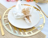 Gold charger plates wedding 2025