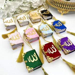Mini Velvet Quran, Quran Car Hanging, Islamic Quran Gift, Arabic Calligraphy, Hajj Mabrour, Hajj Gift, Ameen Gift, islamic Favors