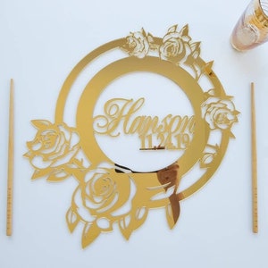Personalized Rose Placemats, Dining Table Decor, Wedding Charger, Rose Charger Plate, Table Mats Decor, Custom Plates, Holiday Table Decor,
