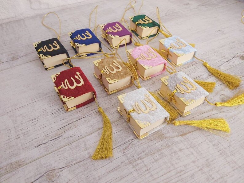 Mini Velvet Quran Quran Car Hanging Islamic Quran Gift Etsy