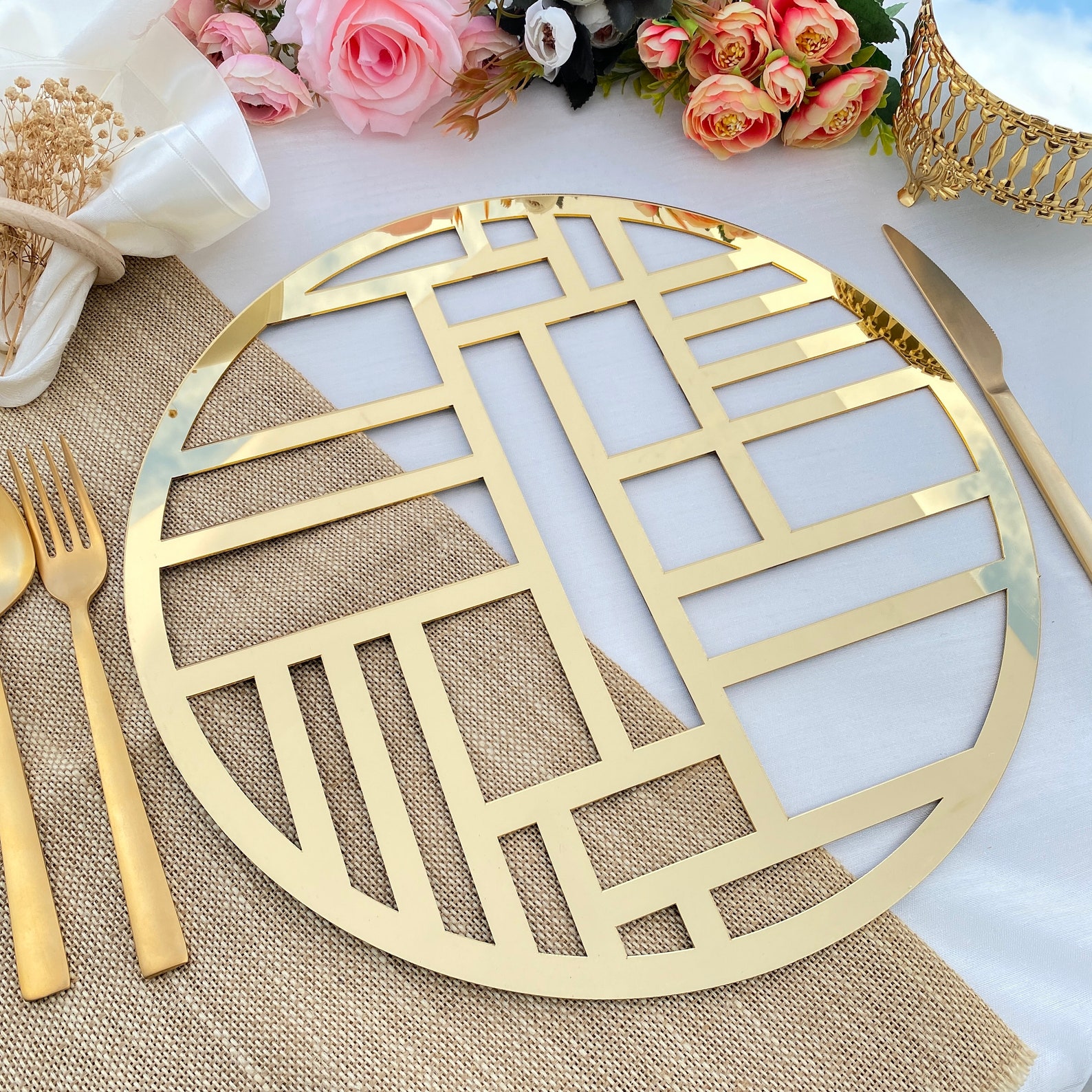 Gold Charger Plates Wedding Charger Plate Acrylic Charger - Etsy