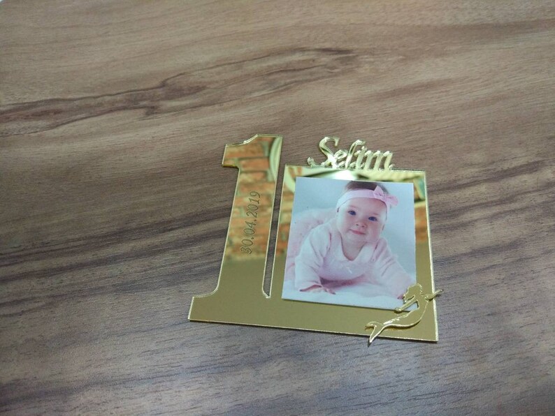 10 pcs First Birthday Favors, Mermaid Party Mermaid Birthday Frame Personalized Baby Frame Mermaid First Birthday Mermaid Favors