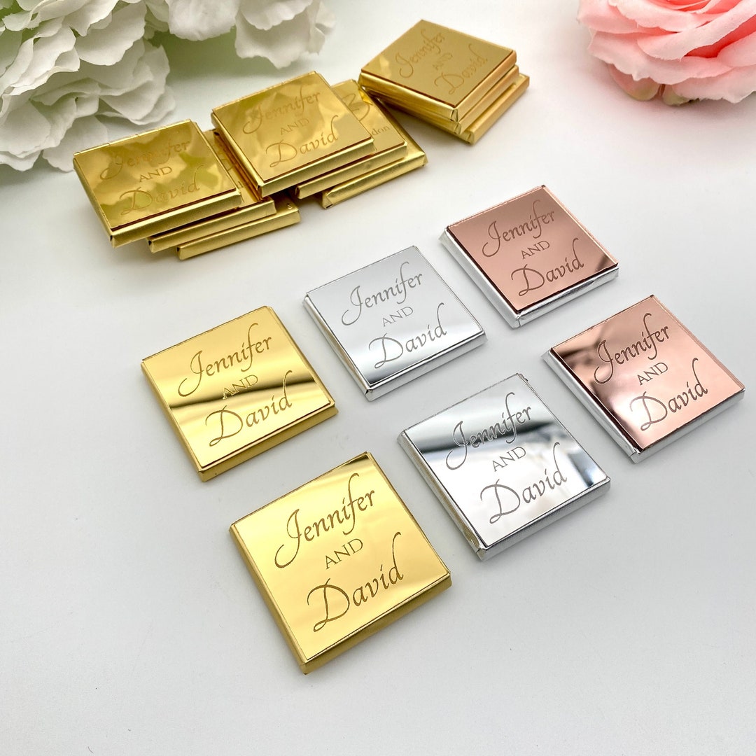 Chocolate Favors, Plexiglass Chocolate, Mini Chocolate, Baptism Favors