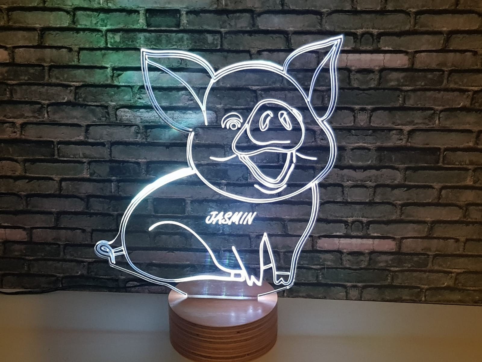 FREE SHIPPING Pig Lamp Cute Pig Decor Pig Gifts Piggy Etsy