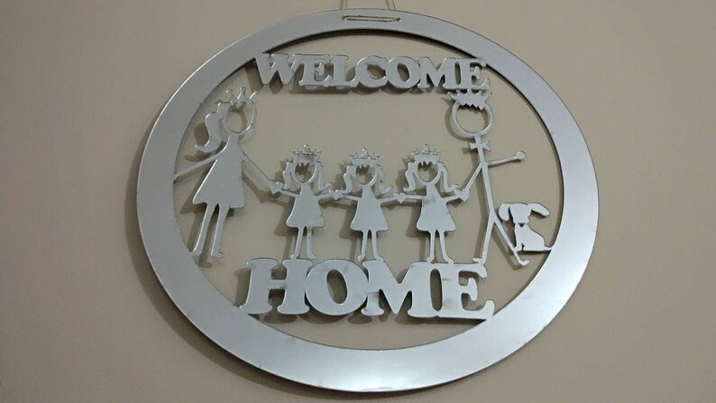 Front Door Wreaths FREE SHIPPING Front Door Decor Family Sign Welcome Home Front Door Sign Welcome Sign Family Name Sign Family Tree