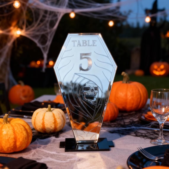 Coffin Mirror Table Numbers