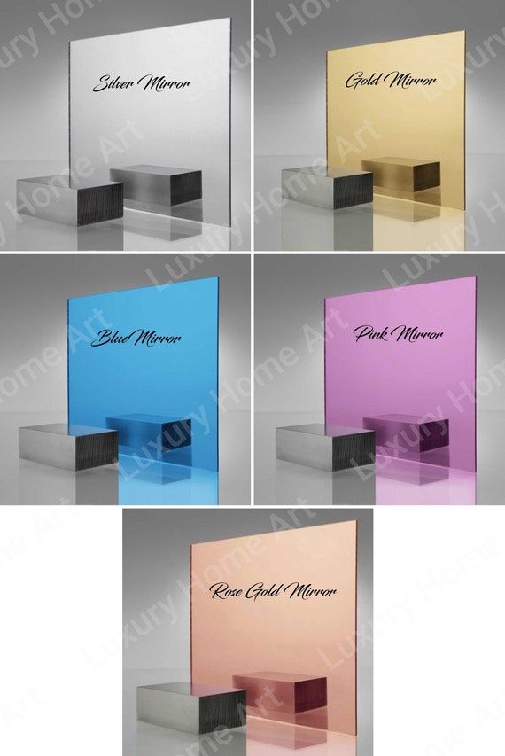 Acrylic Mirror Sheet Plexiglass Mirror Rose Gold Mirror Etsy
