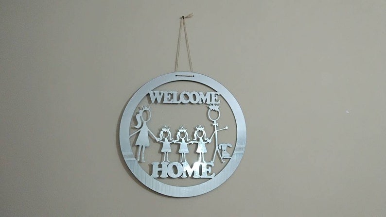 Front Door Wreaths FREE SHIPPING Front Door Decor Family Sign Welcome Home Front Door Sign Welcome Sign Family Name Sign Family Tree