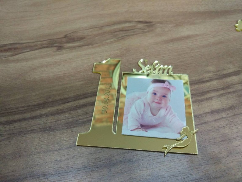 10 pcs First Birthday Favors, Mermaid Party Mermaid Birthday Frame Personalized Baby Frame Mermaid First Birthday Mermaid Favors
