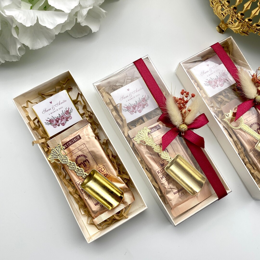 Wedding Coffee Favors, Shovel, Turkish Coffee, Madlen Chocolate Gift ...