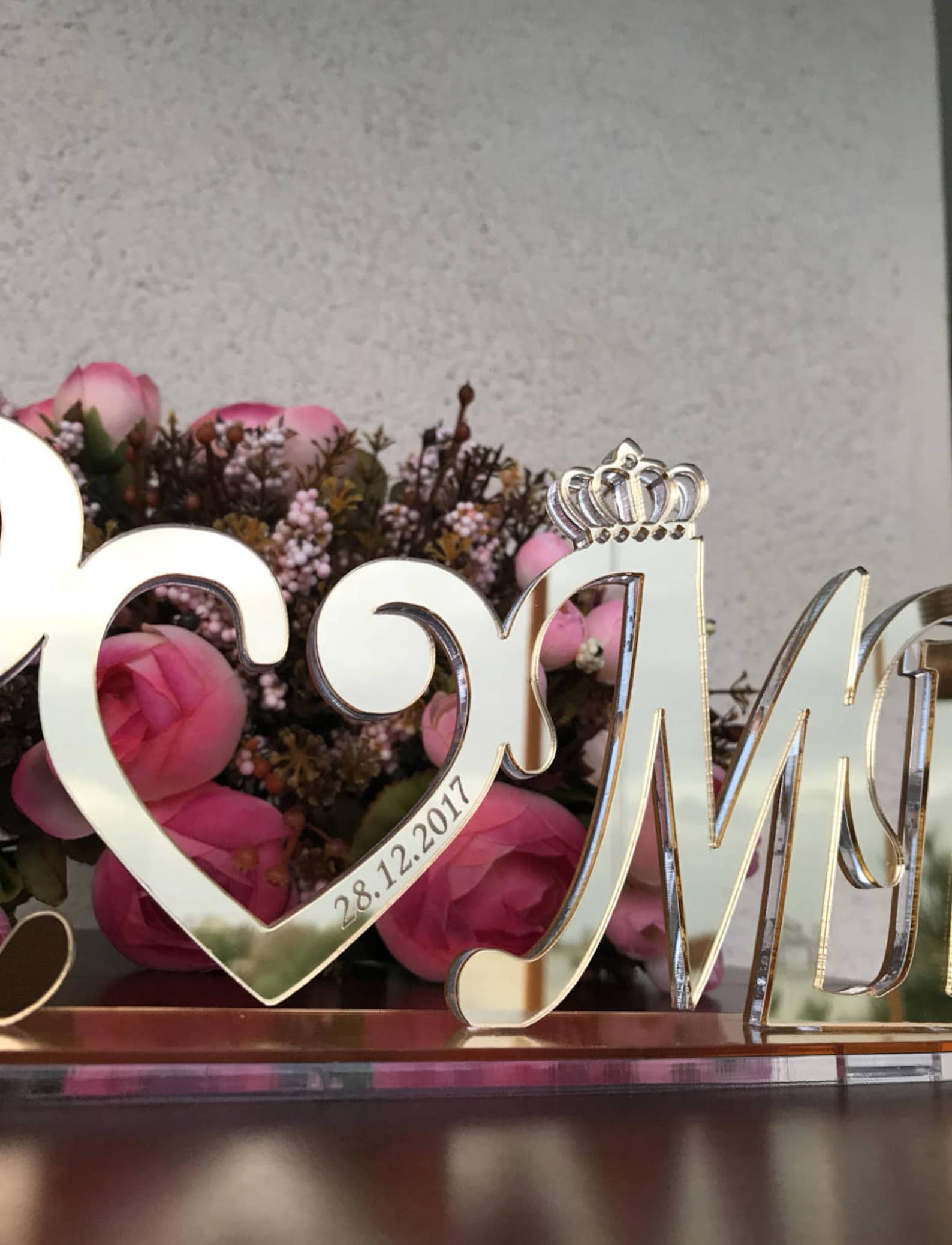 Acrylic Mr Mrs Sign Mr and Mrs Decor Wedding Table Decor Etsy