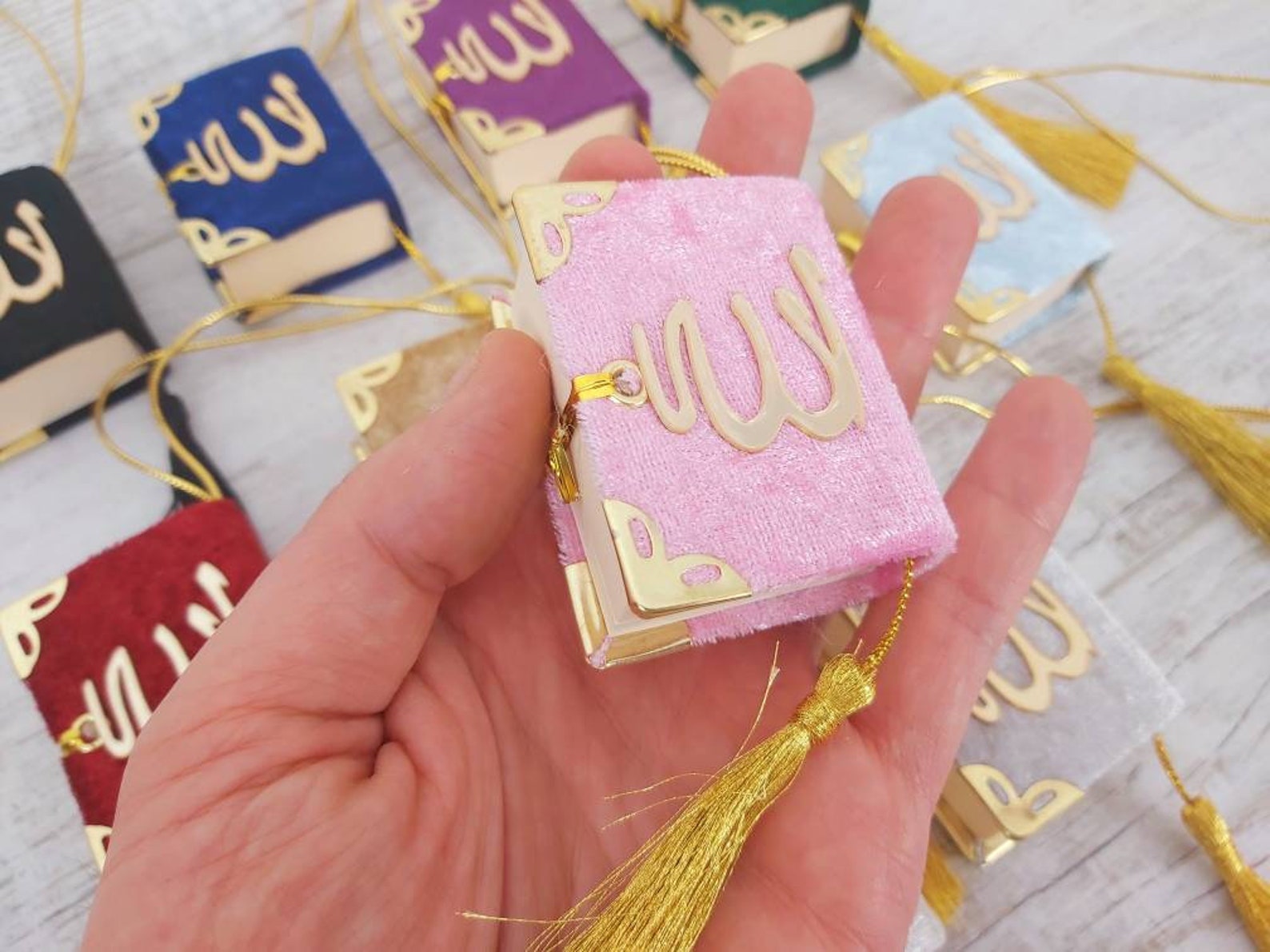 10 colors Mini Velvet Quran Quran Car Hanging Islamic Quran Etsy