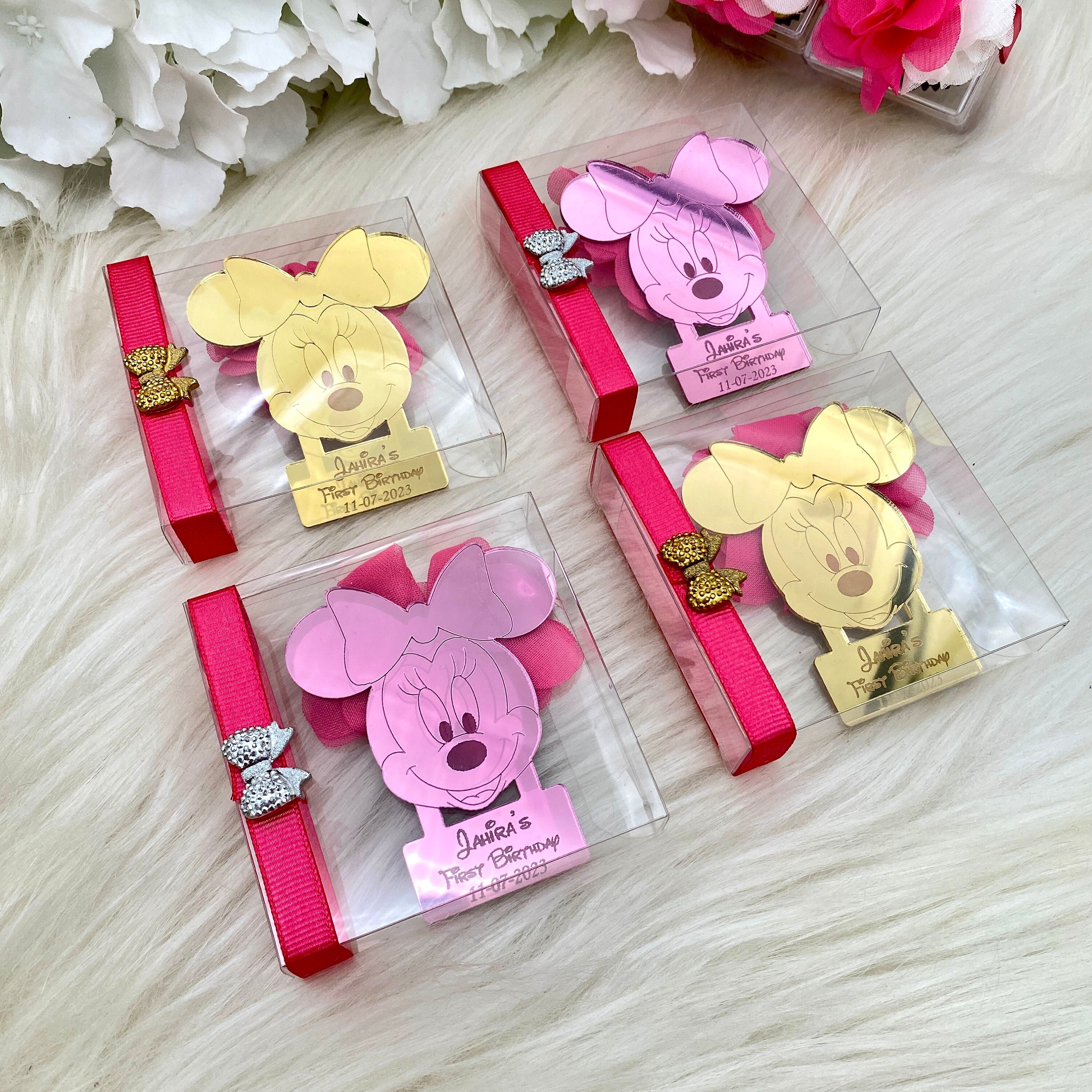 Minnie Mouse Birthday Favors, Disney Party Favors, Baby Shower Favors, Minnie Ornament, Mickey Mouse Party Favors, Minnie Magnet Guest Gifts