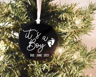 its a boy ornament