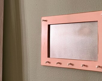 Framed Magnetic Message Board and Key Holder ~ now in 12 x 16 option!