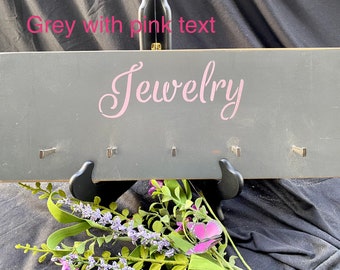 Jewelry ~ Wall Organizer ~ jewelry rack ~ wall sign ~ home decor ~ wall decor ~ wood sign