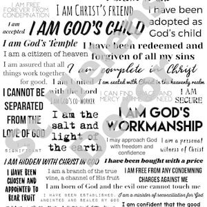 Schriftwaarheden Afdrukbare | Digitale download | Schrift Collage