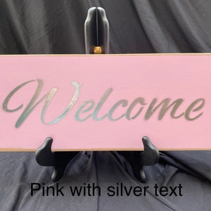 Welcome wall decor wall sign home decor wood sign image 5