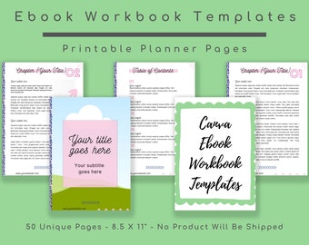 Canva Ebook Template: Editable Workbook & Lead Magnet (Digital Download)
