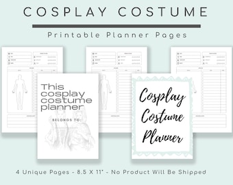 Cosplaykostuumplanner: checklist voor doe-het-zelfprojecten (afdrukbaar)