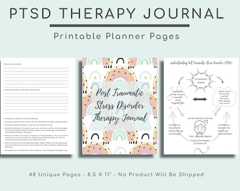PTSD Journal Workbook for Trauma & Anxiety (Printable Download)