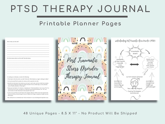 PTSD Journal Workbook for Trauma & Anxiety (Printable Download)