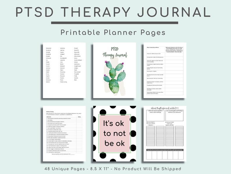 PTSD Therapy Journal, Mental Health, Trauma, Abuse, Depression, Anxiety ...