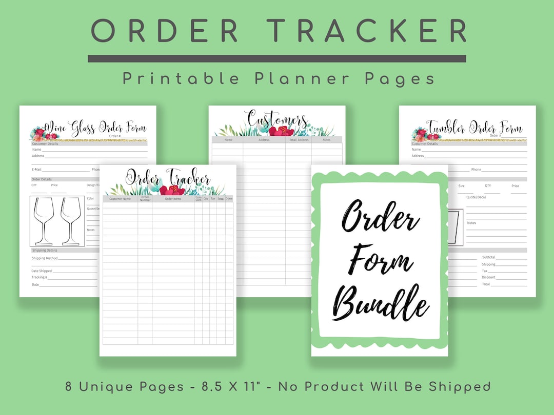 Order Form Bundle Small Business Kit Online Order Form Etsy