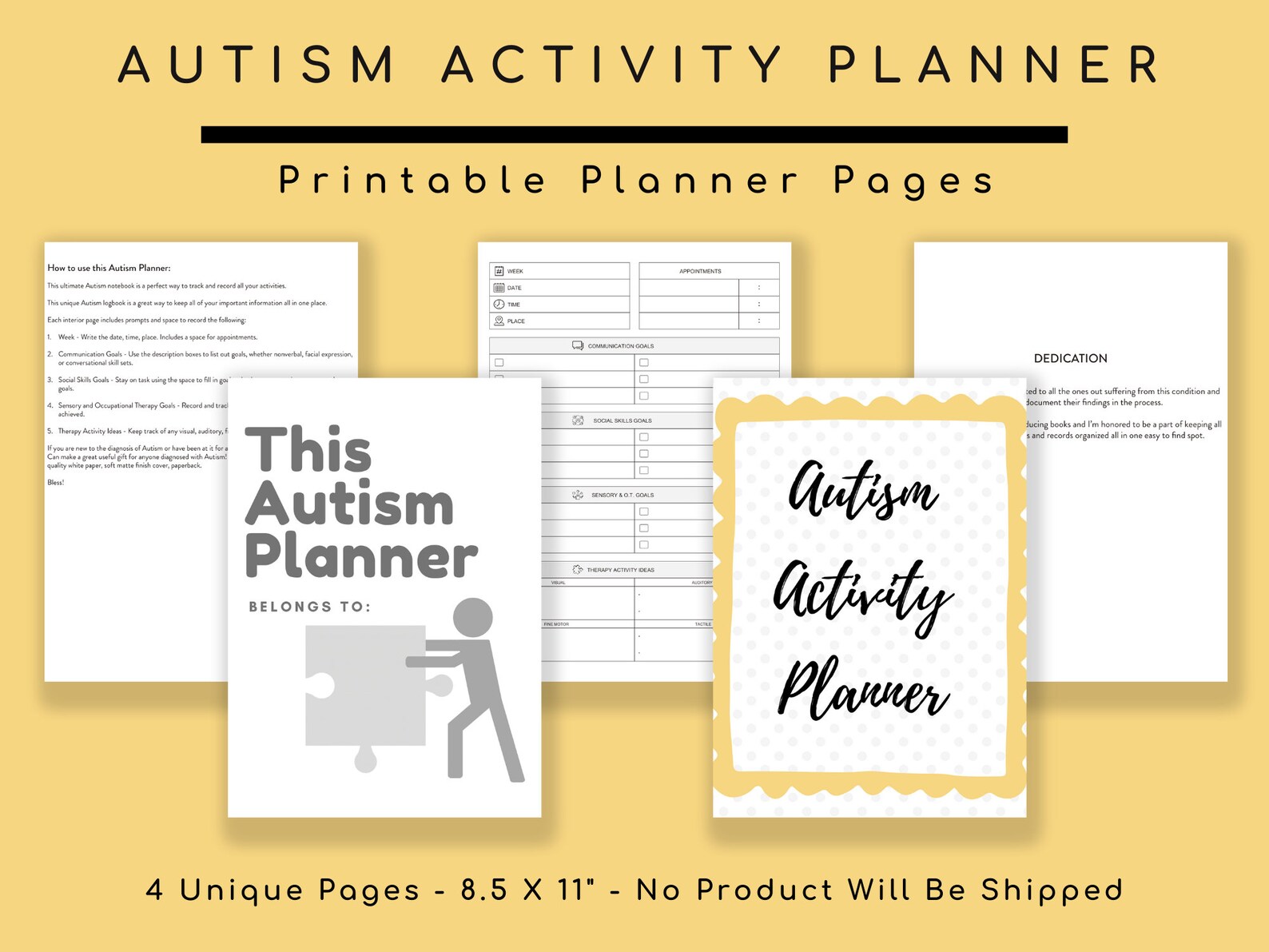 Autism Awareness Puzzle Pieces Autistic Behavior Special - Etsy
