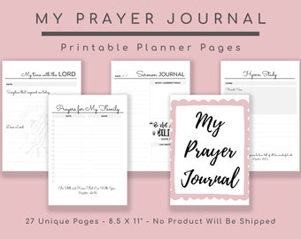 Prayer Journal, Devotional For Women, Bible Devotional, Christian Journal, Christian Faith Template, Prayer List, Books