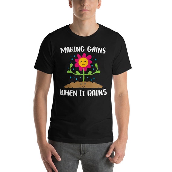 Gewinne Bei Regen Lustige Garten Blume T Shirt Geschenk Zu Etsy
