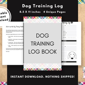 Hundetraining, Welpentraining, Hundeliebhaber Geschenk, Leine, Trainer, Halsband, druckbar, Handzeichen, Befehl, Hundeverhalten