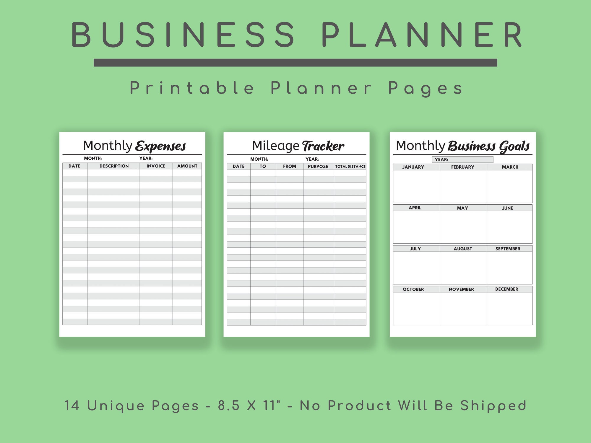 Business Planner, Small Business, Binder Business, Organizer, Direct