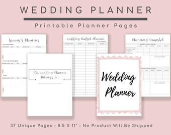 Wedding Planner Book: Bridal Planning Organizer (Digital Download)