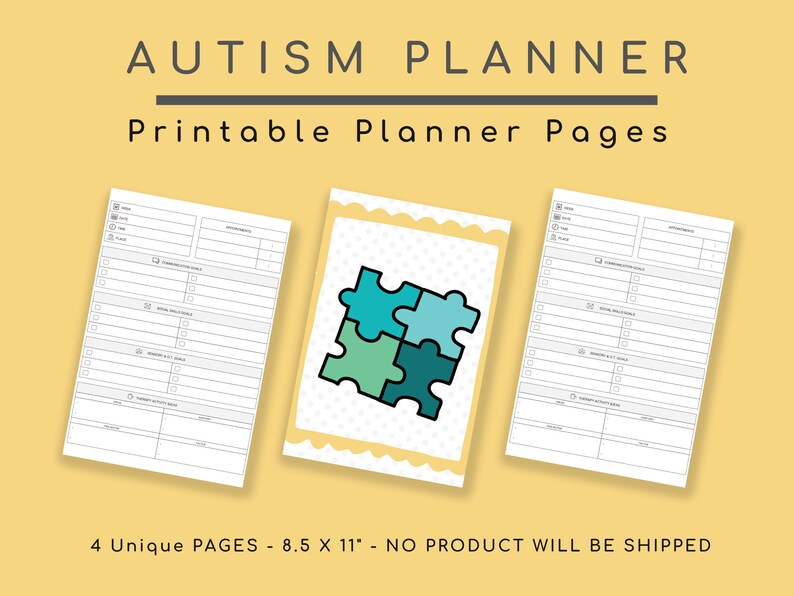 Autism Awareness Puzzle Pieces Autistic Behavior Special - Etsy